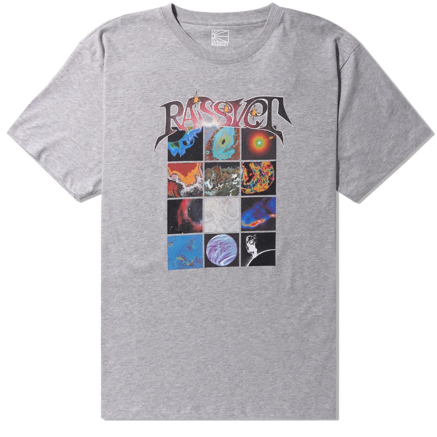Rassvet Tee Space Knit S/S (Grey Melange) - Stix SGV