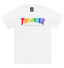 Thrasher Thrasher Tee Mens Rainbow Mag S/S (White)