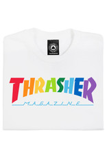 Thrasher Thrasher Tee Mens Rainbow Mag S/S (White)
