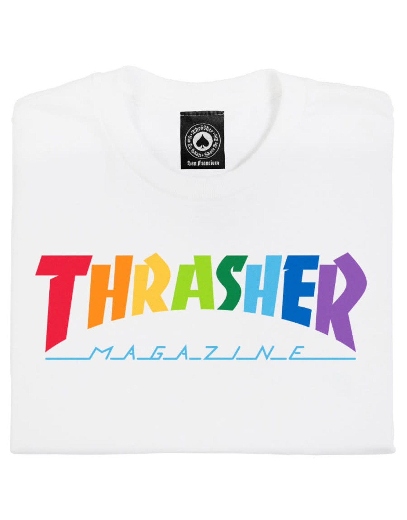 Thrasher Thrasher Tee Mens Rainbow Mag S/S (White)