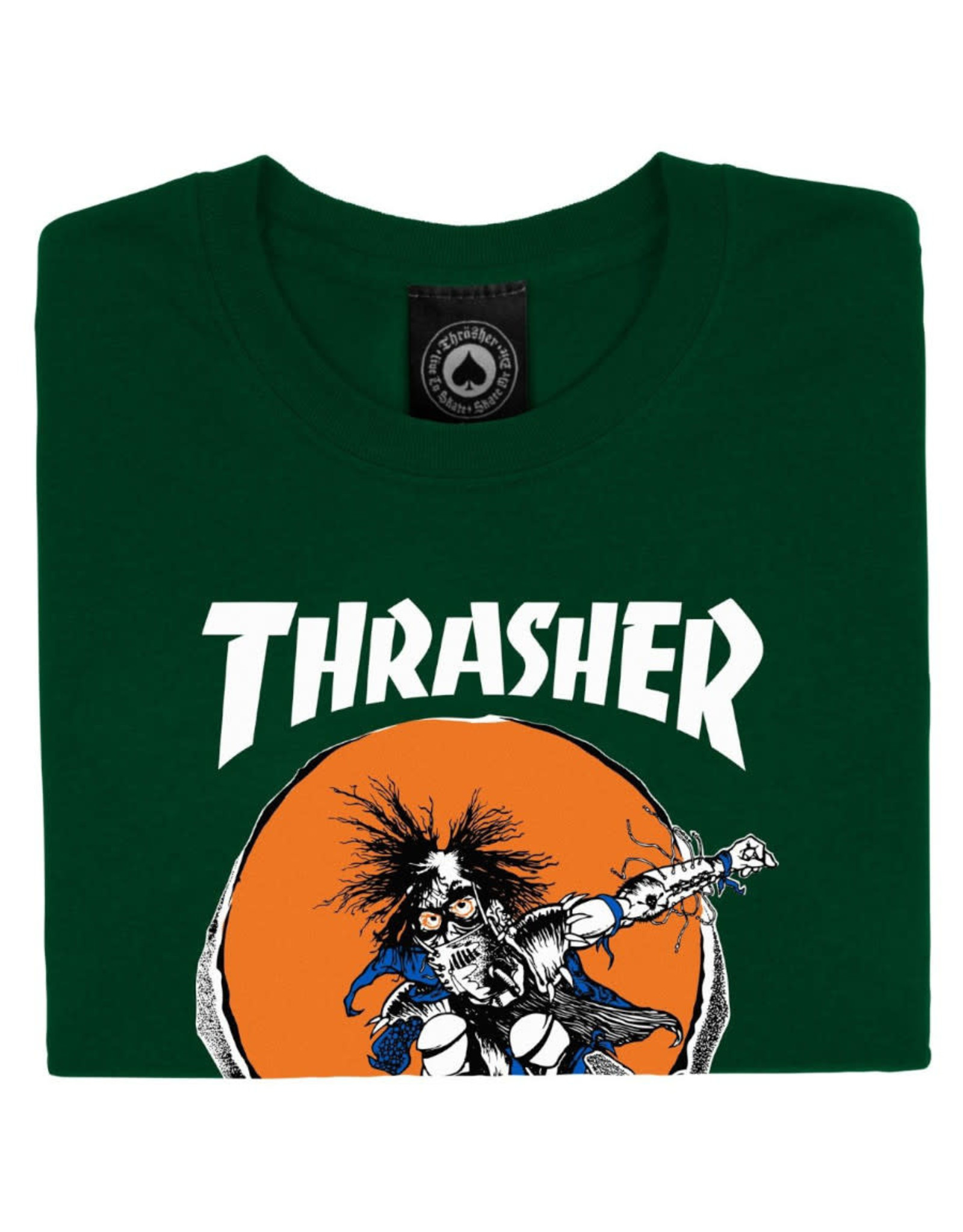 Thrasher Thrasher Tee Mens Sk8 Outlaw S/S (Forest Green)