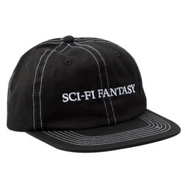 Sci-Fi Fantasy Sci-Fi Hat Flat Logo 6 Panel Snapback (Black)