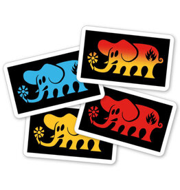 Black Label Black Label Sticker Elephant Block Assorted (1 Sticker)