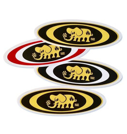 Black Label Black Label Sticker Oval Elephant Assorted (1 Sticker)