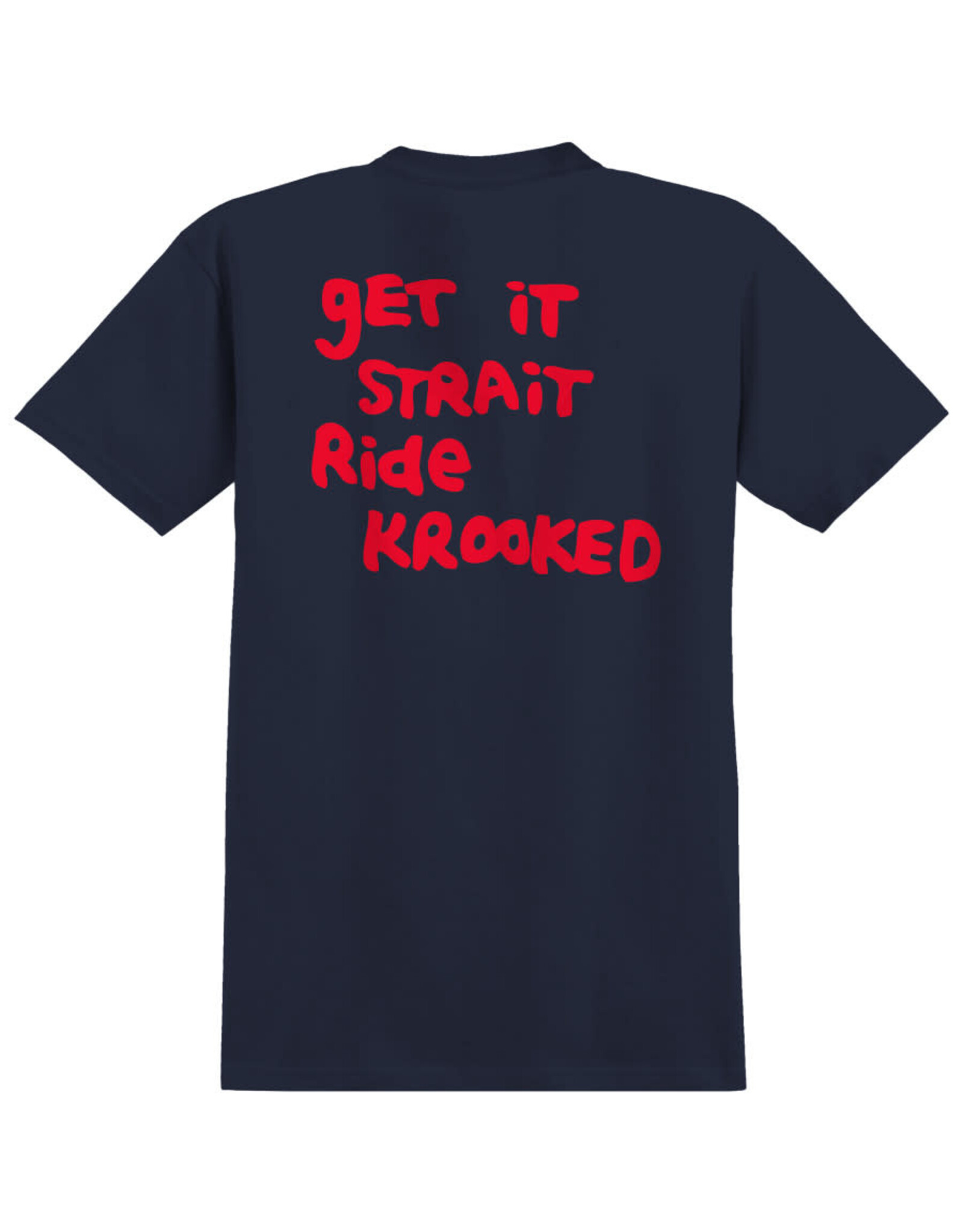 Krooked Krooked Tee Strait Eyes S/S (Navy/Red)