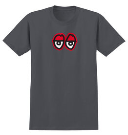 Krooked Krooked Tee Eyes Large S/S (Charcoal/Red)