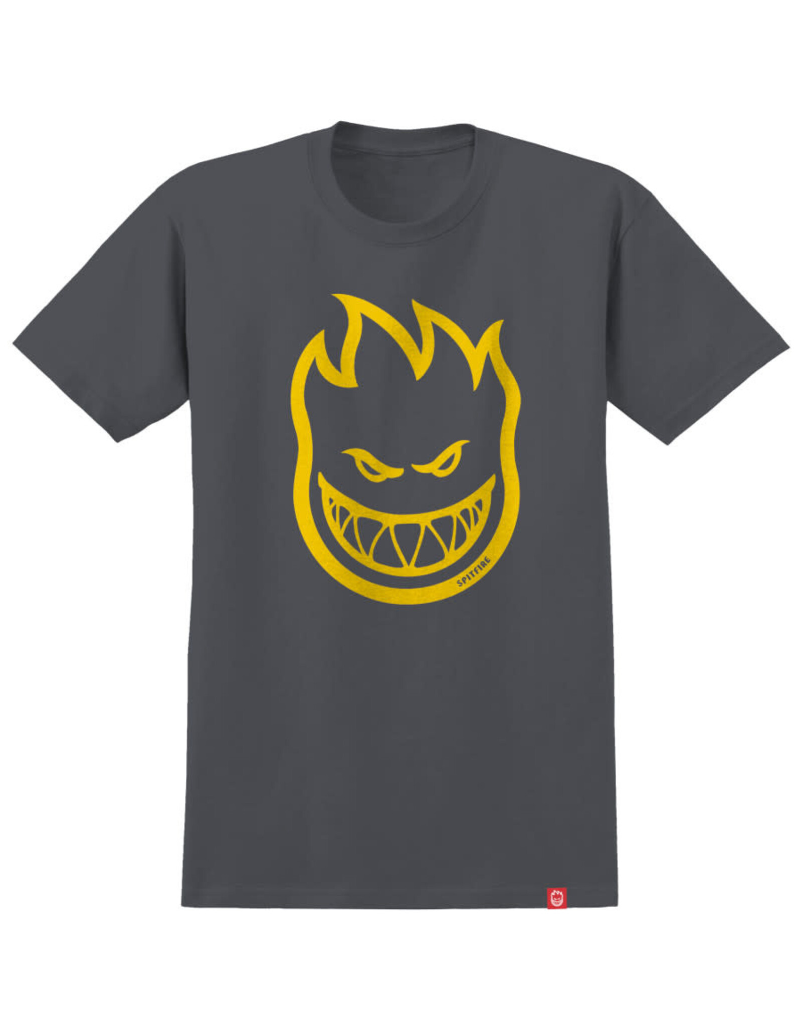 Spitfire Spitfire Tee Bighead Youth S/S (Charcoal/Yellow)
