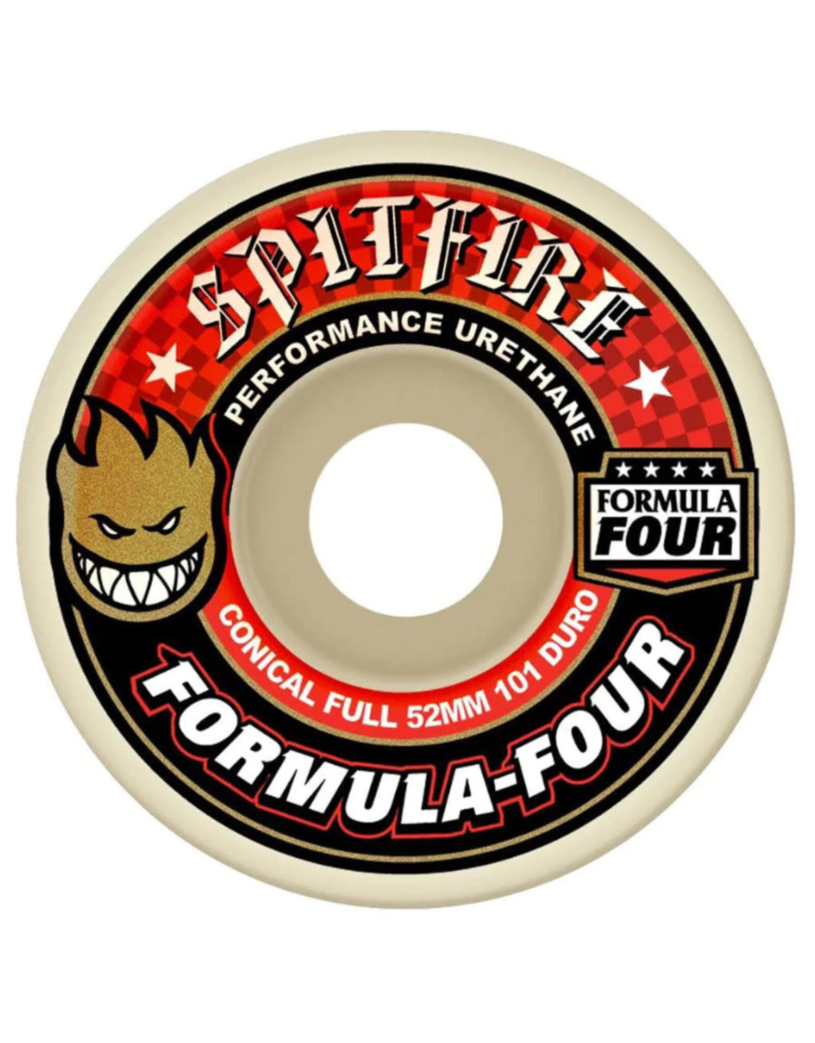 Spitfire Spitfire Wheels Formula Four Conical Full White (53mm/101d)