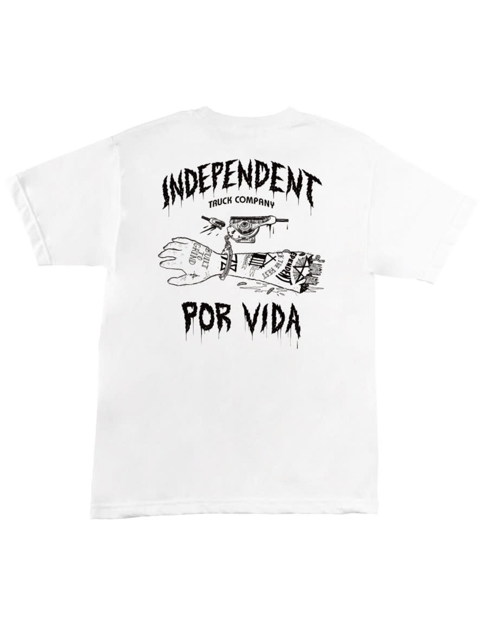 Independent Independent Tee Por Vida Heavyweight Pocket S/S (White)
