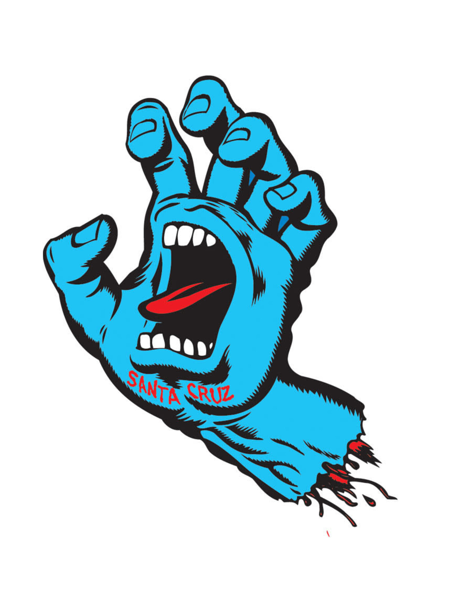 Santa Cruz Santa Cruz Sticker Screaming Hand Blue (3 Inch)