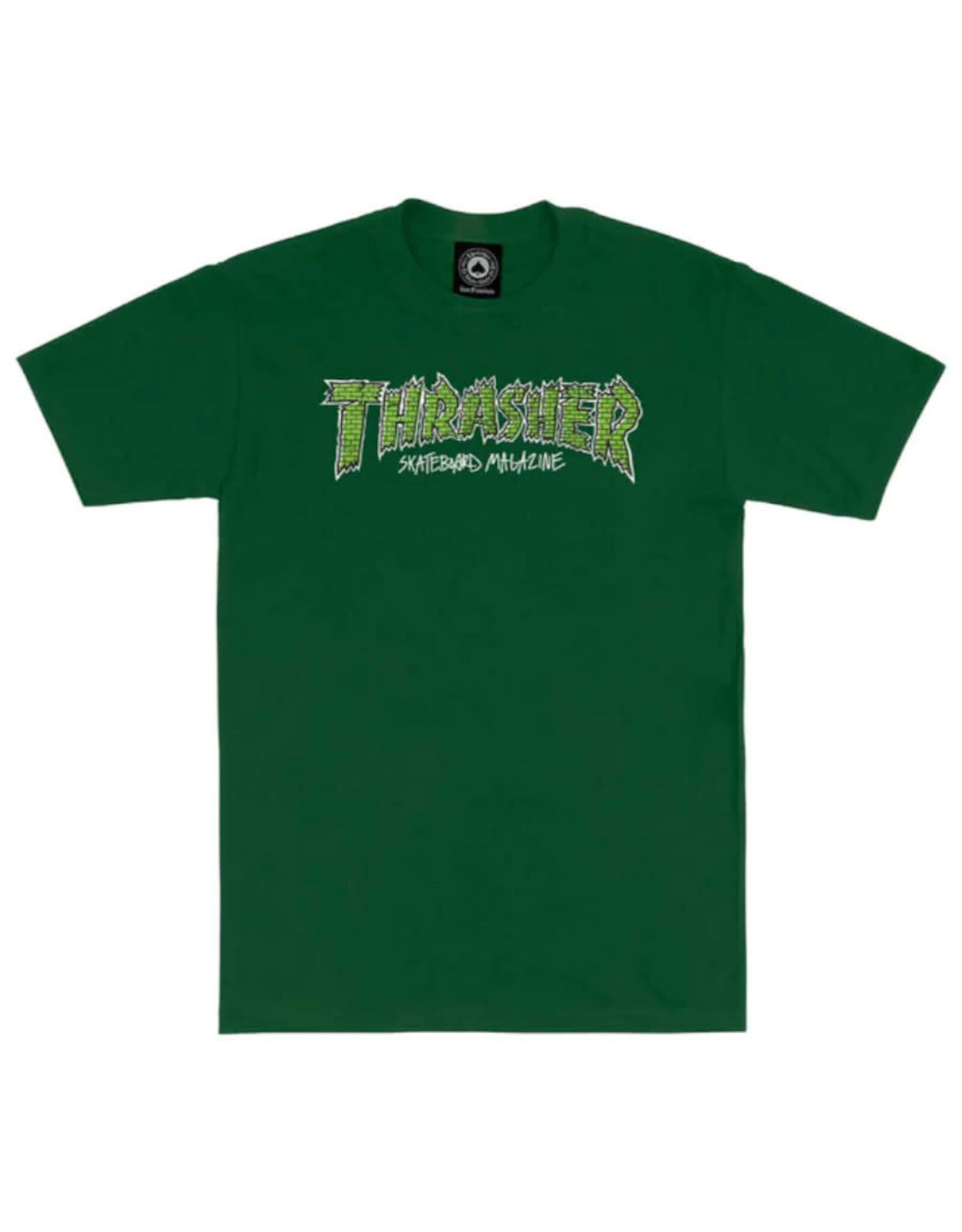 Thrasher Thrasher Tee Mens Brick S/S (Forest Green)