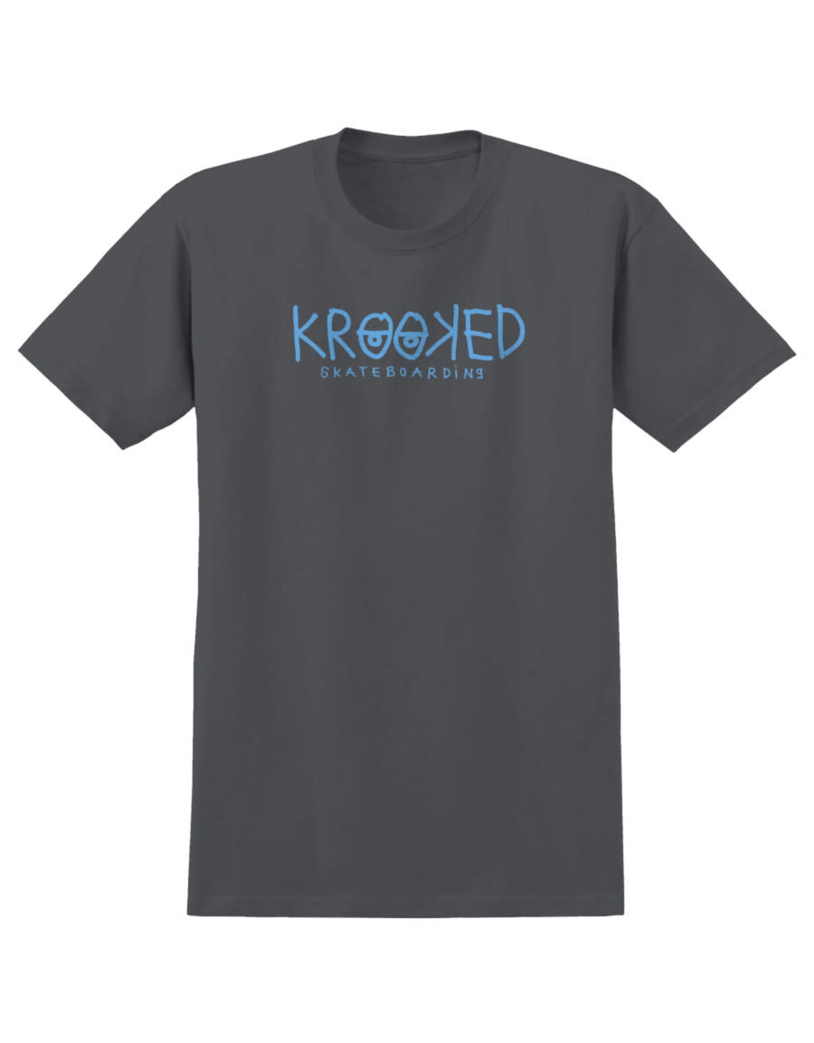 Krooked Krooked Tee Krooked Eyes S/S (Charcoal/Blue)