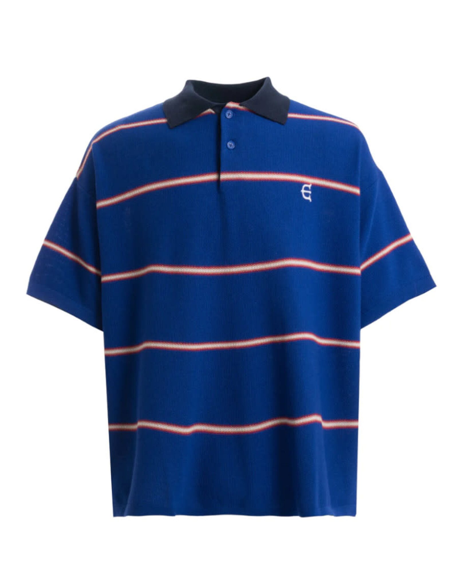 Evisen Skateboards Evisen Polo Bambi Border S/S (Blue)