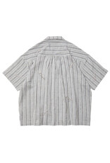 Evisen Skateboards Evisen Woven Yoryu Logo Button Down S/S (Black)