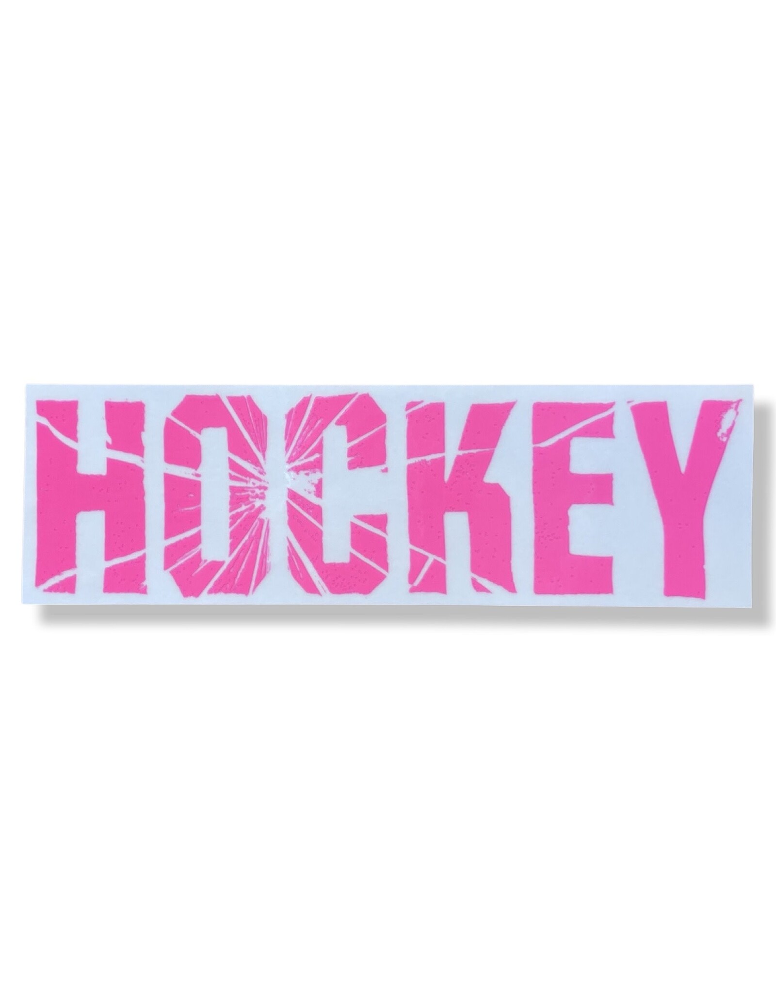 Hockey Hockey Sticker 2023 Horizontal Shattered Pink