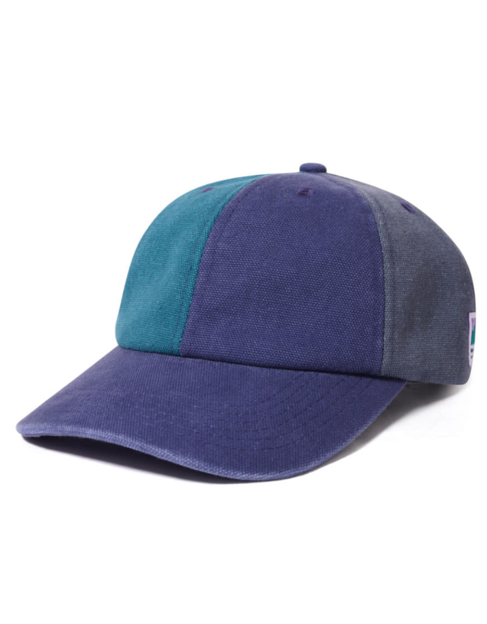 Butter Goods Butter Goods Hat Canvas Patchwork 6 Panel Strapback (Washed Navy)