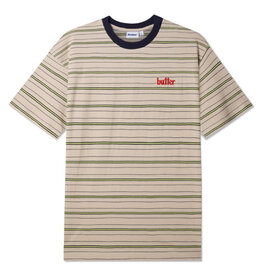 Butter Goods Butter Goods Tee Park Stripe S/S (Tan/Black/Lime)