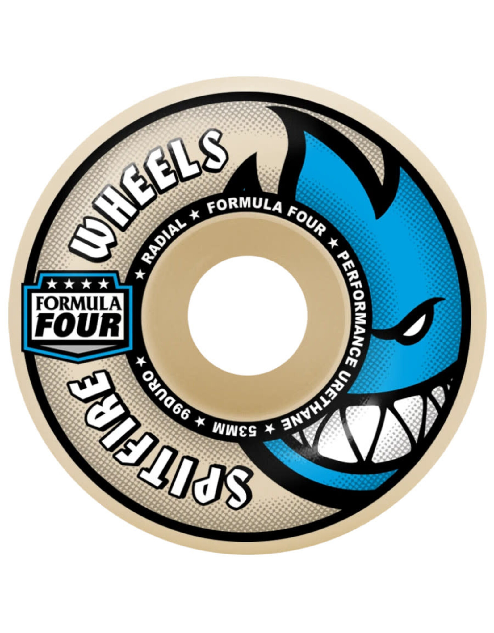 Spitfire Spitfire Wheels Formula Four Radial White (52mm/99d)