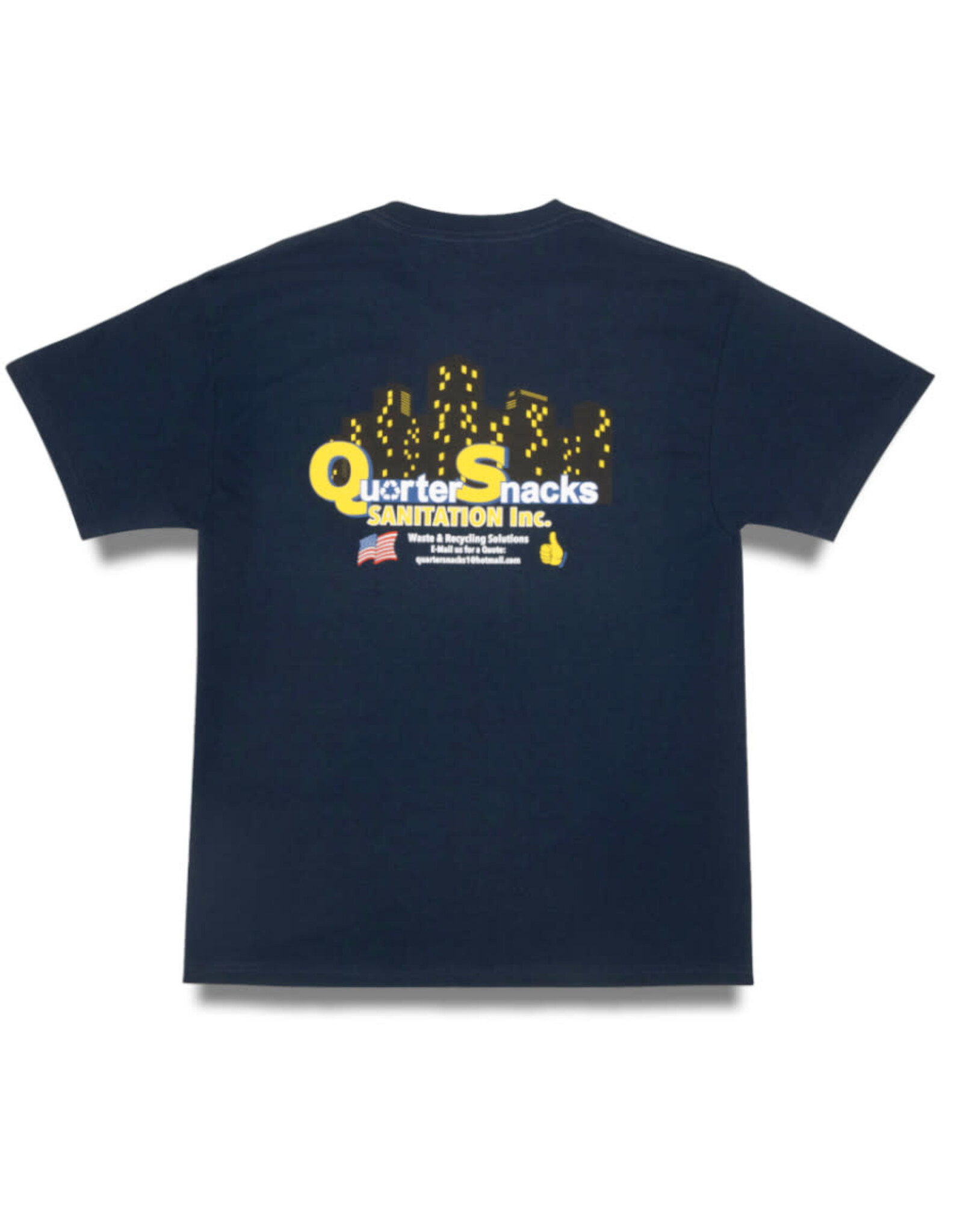 Quartersnacks Quartersnacks Tee Sanitation S/S (Navy)