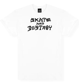 Thrasher Thrasher Tee Mens Sk8 And Destroy S/S (White)