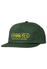 Krooked Krooked Hat Krooked Eyes Snapback (Dark Green)