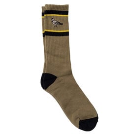 Anti Hero Anti Hero Socks Basic Pigeon Emb Crew  (Light Khaki/Black/Gold)