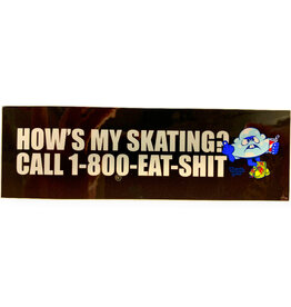 Thank You Skateboards Thank You Sticker Eat Shit