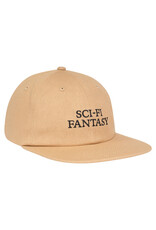 Sci-Fi Fantasy Sci-Fi Fantasy Hat Flat Logo 6 Panel Snapback (Khaki/Black)