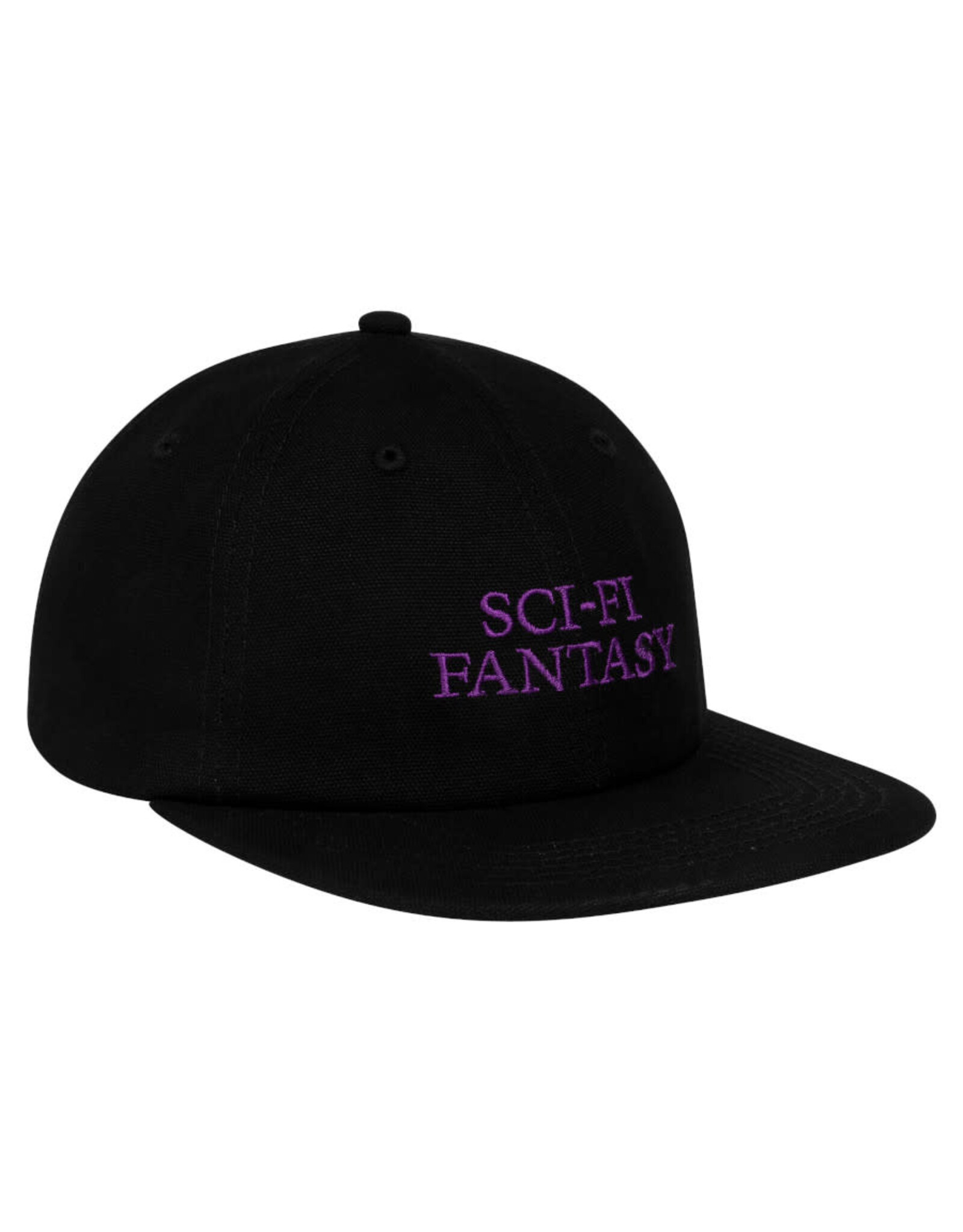 Sci-Fi Fantasy Sci-Fi Fantasy Hat Flat Logo 6 Panel Snapback (Black/Purple)