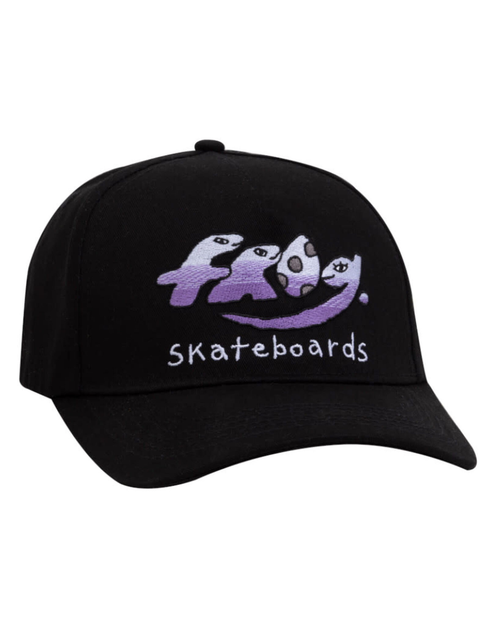 Frog Frog Hat Dino Logo 5 Panel Snapback (Black)