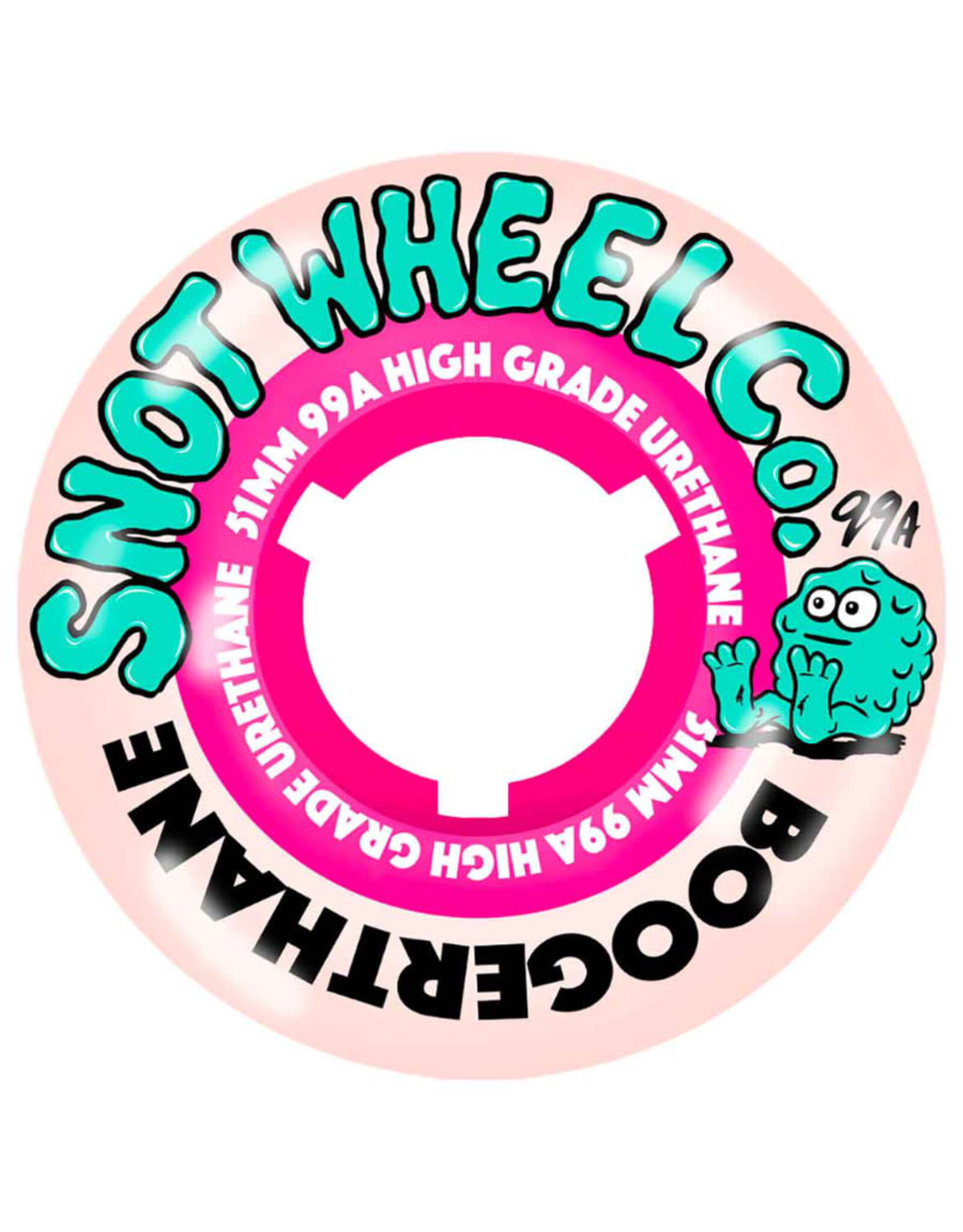 Snot Snot Wheels Team Boogerthane Pink Core/Natural Outer (51mm/99a)