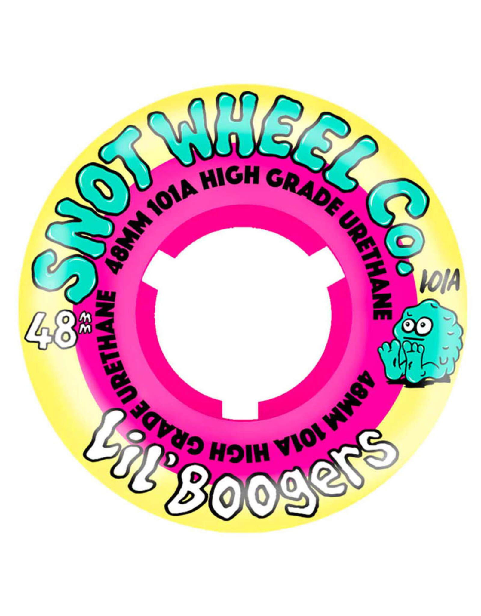 Snot Snot Wheels Team Lil Boogers Yellow/Pink (48mm/101a)