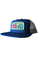 Snot Snot Hat Wide Boy Classic Mesh Snapback (Blue/White)