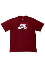 Nike SB Nike SB Tee Loose Fit Center Logo S/S (Burgundy/White)