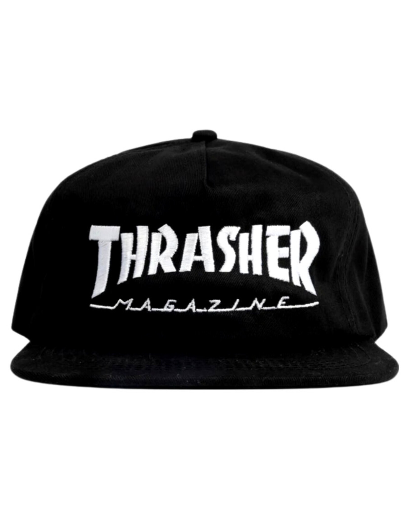 Thrasher Thrasher Hat Magazine Logo Embroidered Snapback (Black/White)