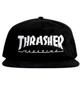Thrasher Thrasher Hat Magazine Logo Embroidered Snapback (Black/White)