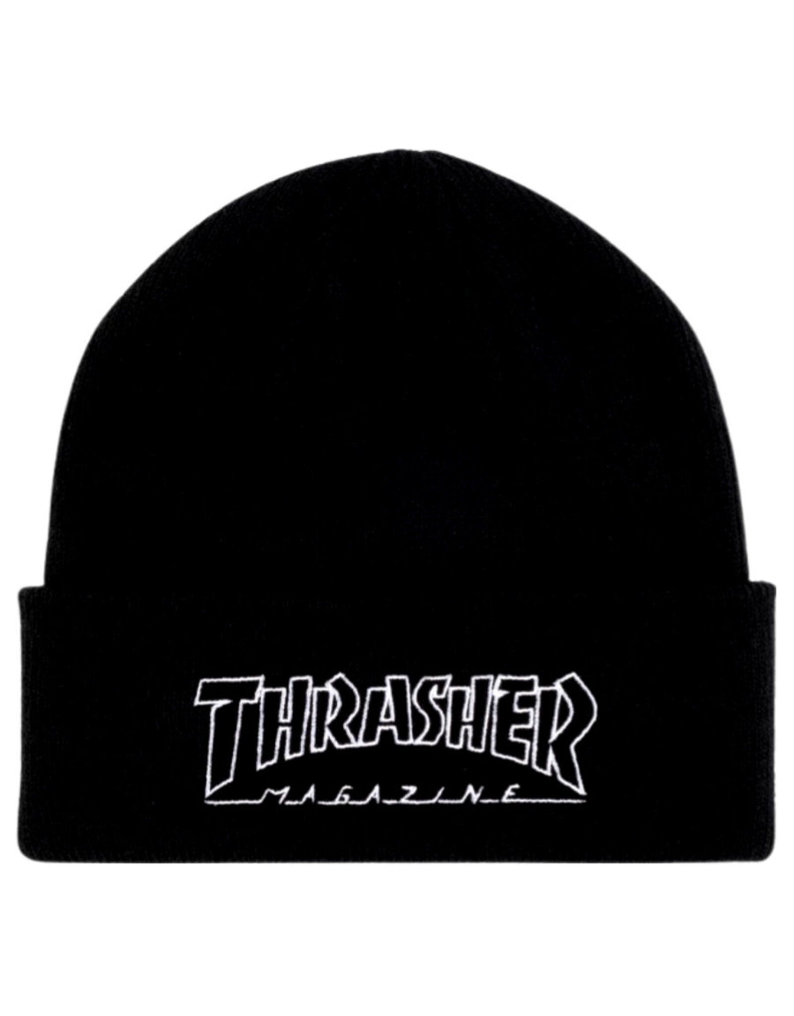 Thrasher Thrasher Beanie Outlined Cuff (Black)