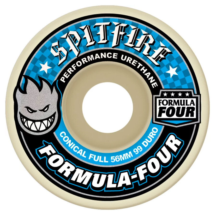 Spitfire Wheels Formula Four Conical Full White (56mm/99d) - Stix SGV