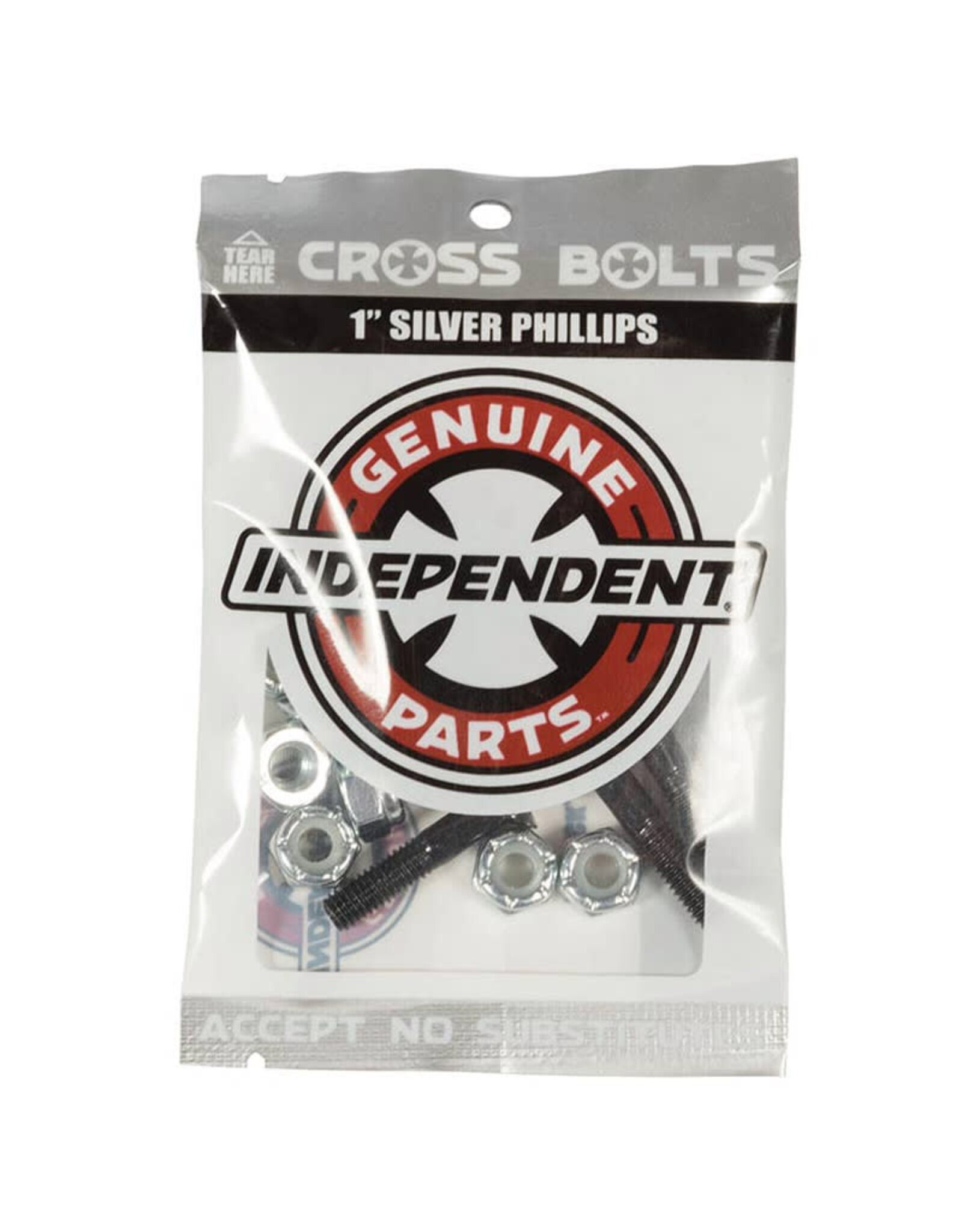 Independent Independent Hardware Black/Silver (Phillips/1 inch)