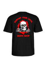 Powell Peralta Powell Peralta Tee Ripper Support Your Local Skateshop S/S (Black)