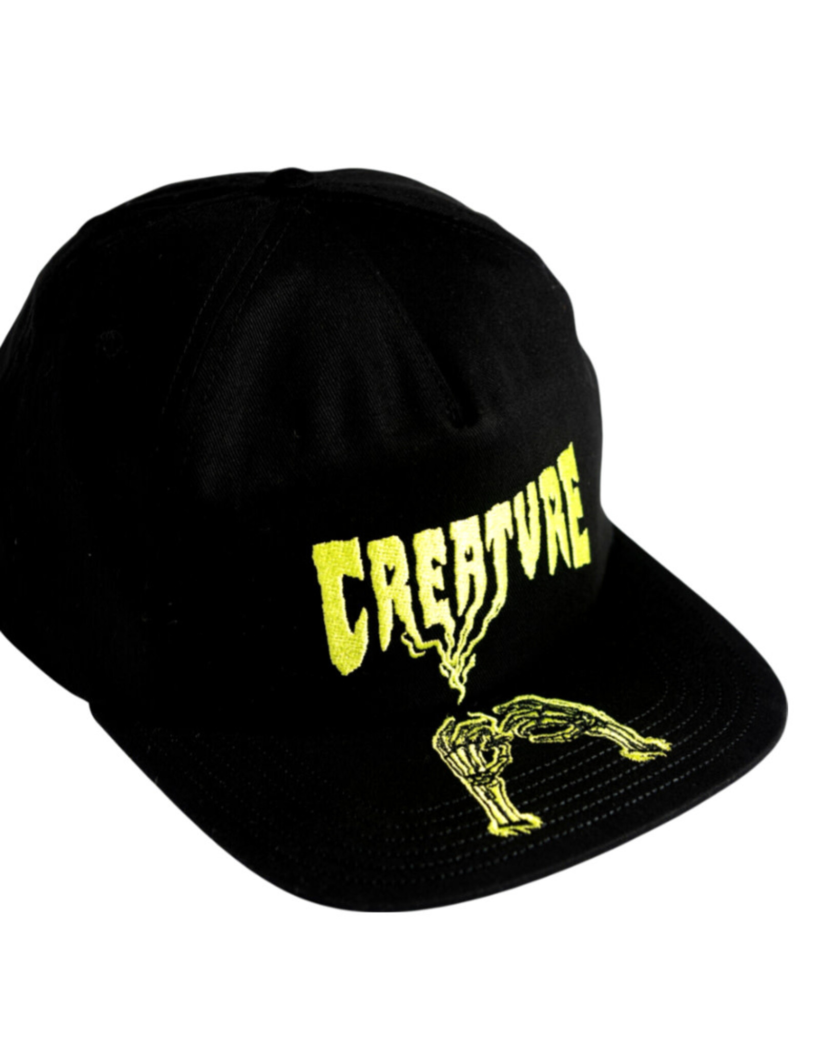 Creature Creature Hat Rolling In The Grave Unstructured Mid Snapback (Black)