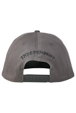 Independent Independent Hat Vandal Unstructured Mid Profile Snapback (Charcoal)