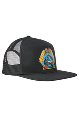 Santa Cruz Santa Cruz Hat Natas Screaming Panther High Profile  Mesh Trucker Snapback (Black)