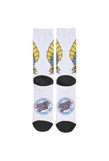 Santa Cruz Santa Cruz Socks Natas Screaming Panther Dress Crew (White)