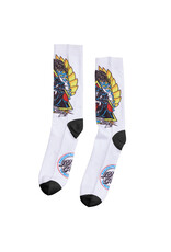 Santa Cruz Santa Cruz Socks Natas Screaming Panther Dress Crew (White)