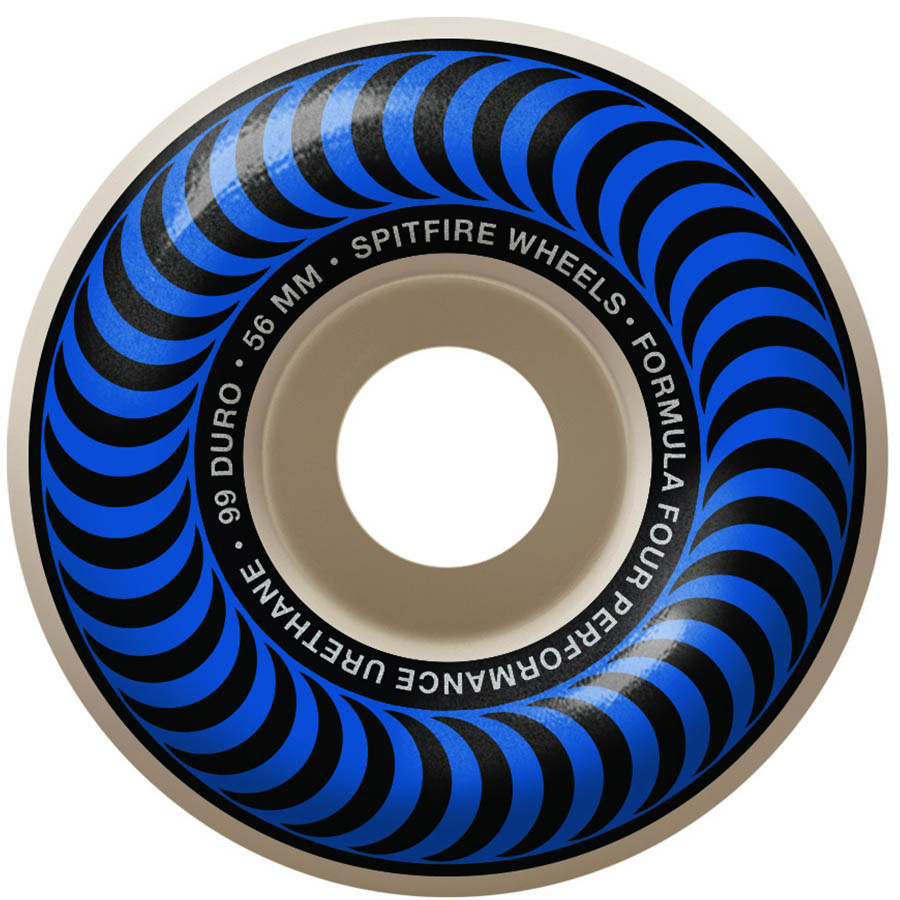 Spitfire Wheels Formula Four Blue Classic White (56mm/99d