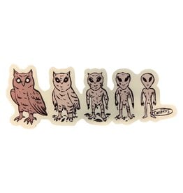 Theories Theories Sticker Owl Evolution