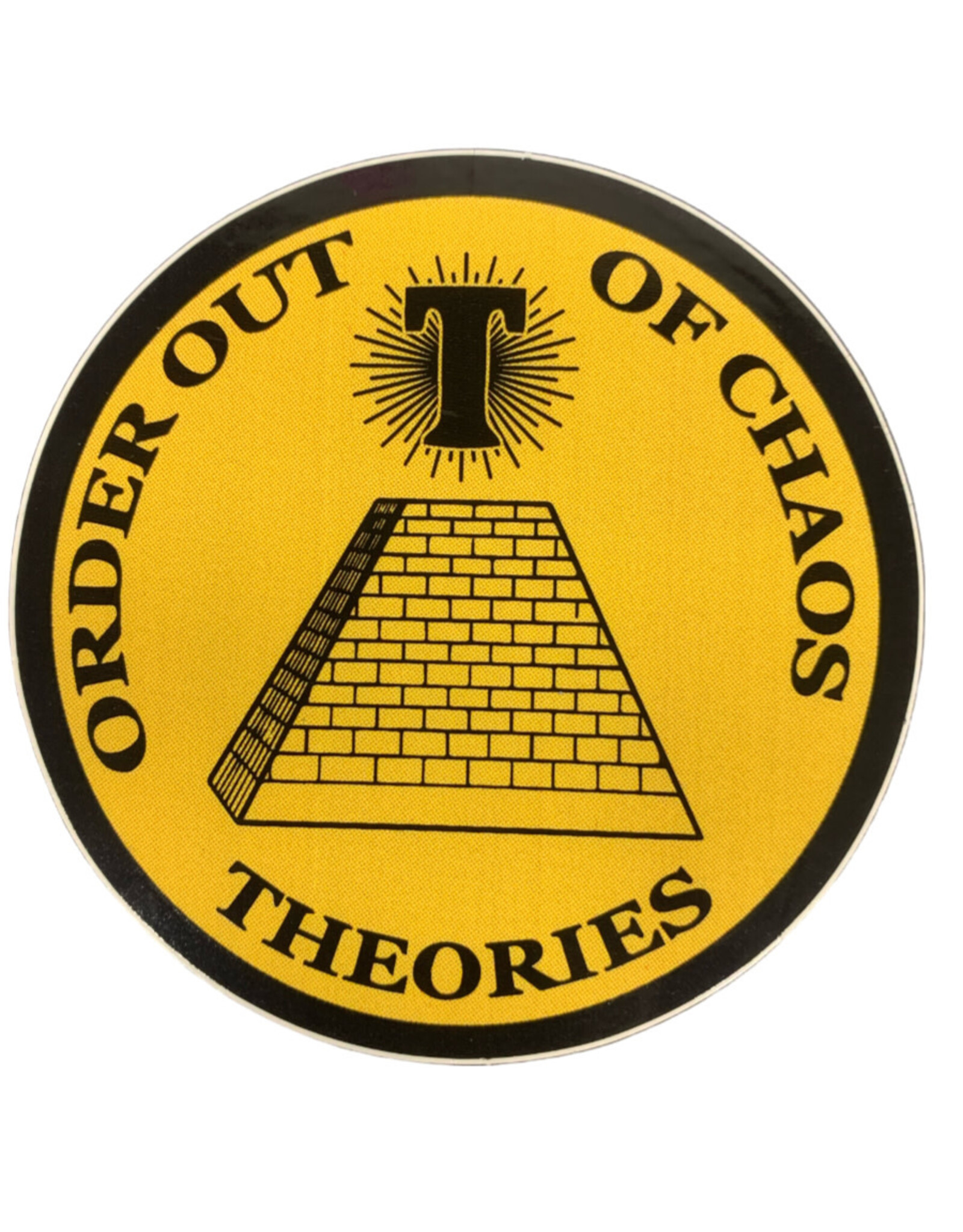 Theories Theories Sticker Order Out Of Chaos (Black/Yellow)
