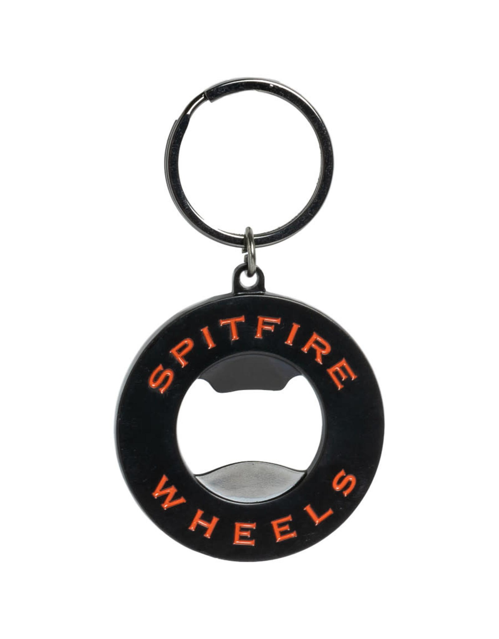 Spitfire Spitfire Bottle Opener Classic Swirl Key Chain (Black/Red)