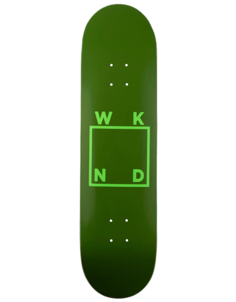 レスケ デッキ TEAM LOGO WHITE/NAVY 7.875 wknd-skateboards-wknd-deck-